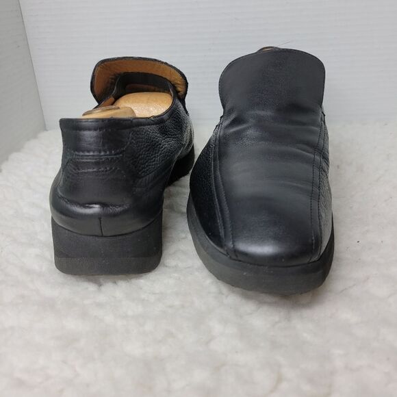 Thierry Rabotin Mens Slip On Loafer Shoes Size 13 Black Leather Comfort Shoes main image 4